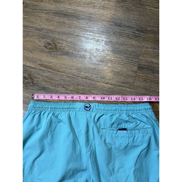 Vineyard Vines On The Go Shorts Mens M Blue Lined Hybrid 7" Inseam Pockets - Picture 8 of 9